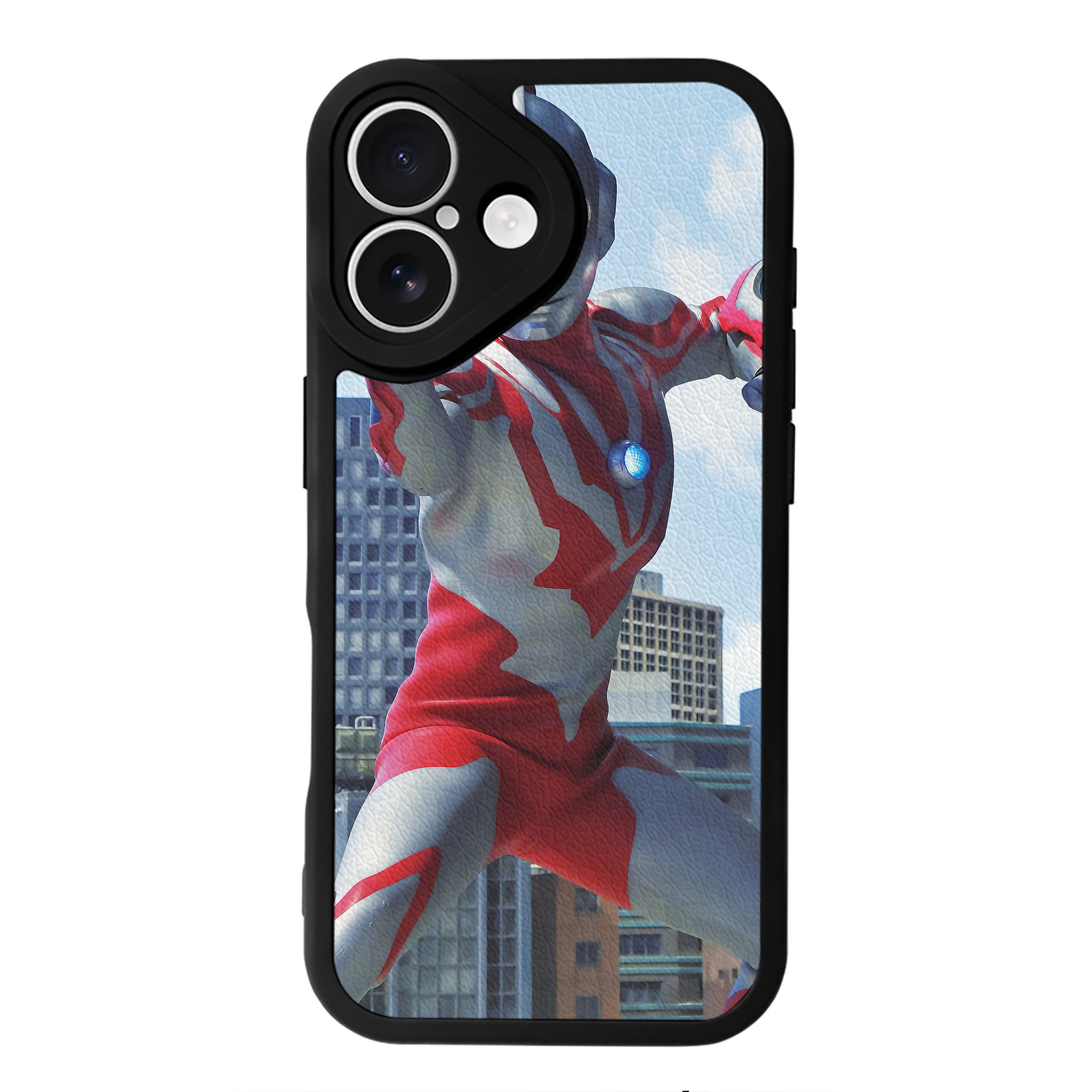 （画像用） ウルトラマン Ultraman 【iPhone 16シリーズ対応】シリコンスマホケース（レザー調） 材質：シリコン